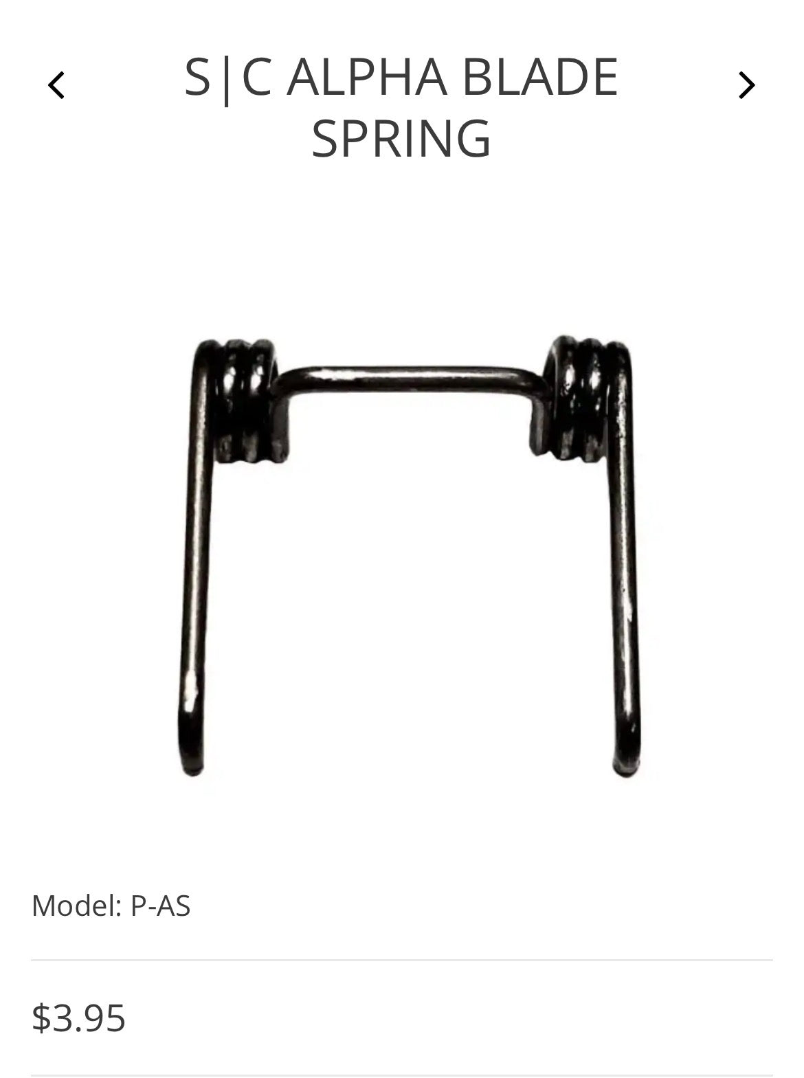 StyleCraft Alpha blade spring