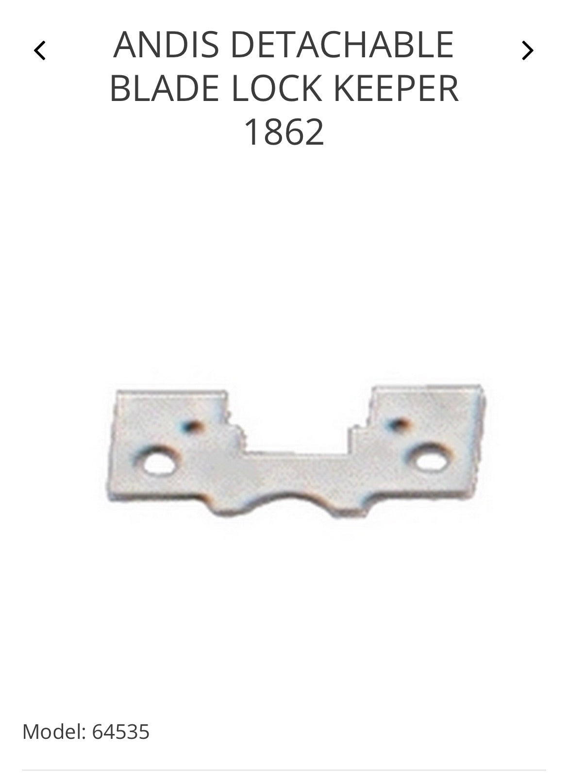 Andis detachable blade lock keeper 1862