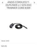 Andis Cordless-Outliner Li Gtx-EXO Trimmer cord 8309