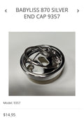 BaBylissPRO end cap silver