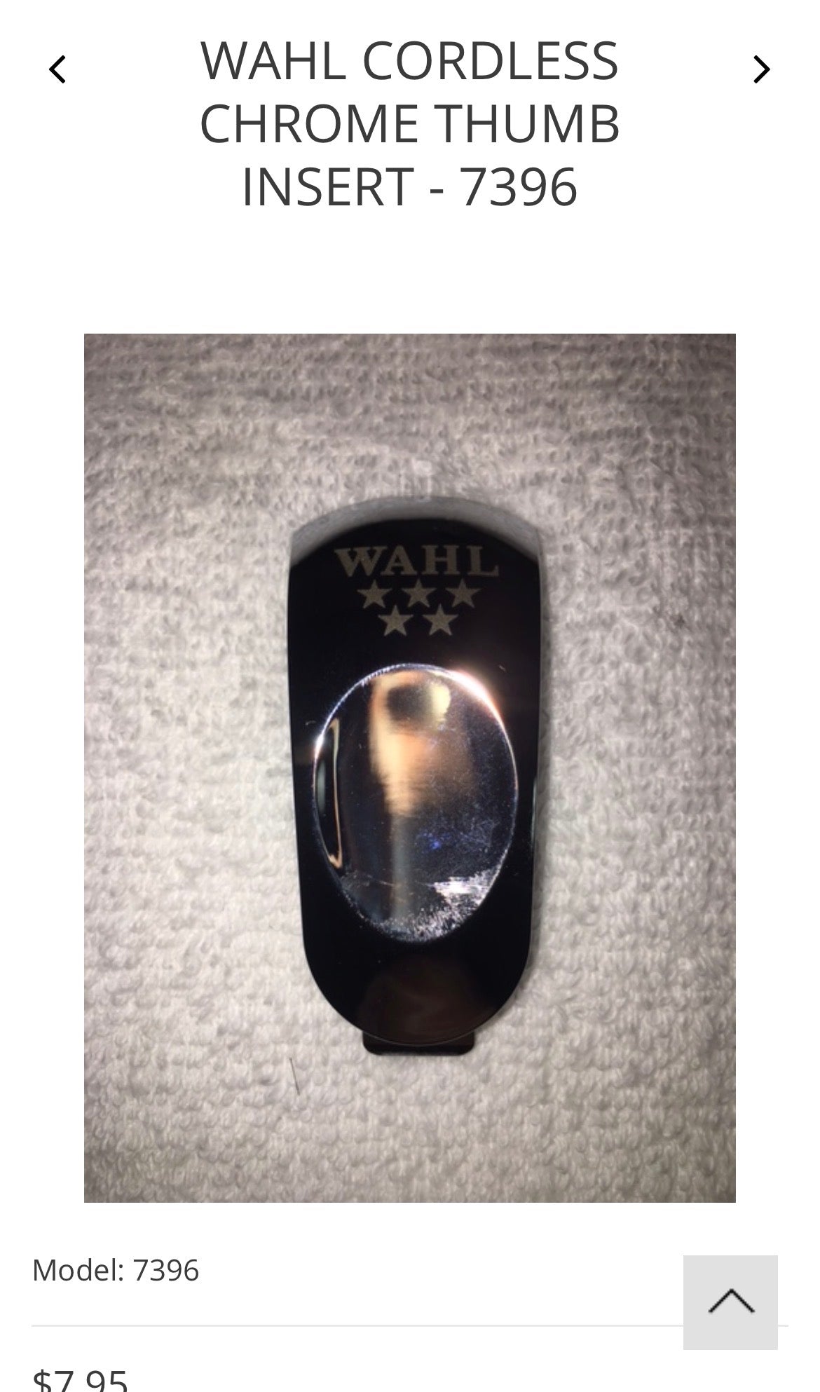 Wahl cordless chrome thumb insert 7396