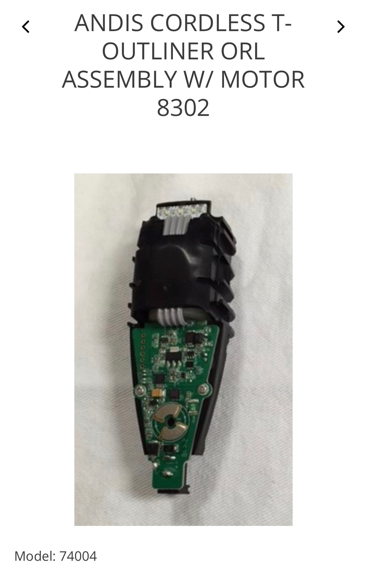 Andis Cordless T- Outliner Orl assembly with/motor 8302