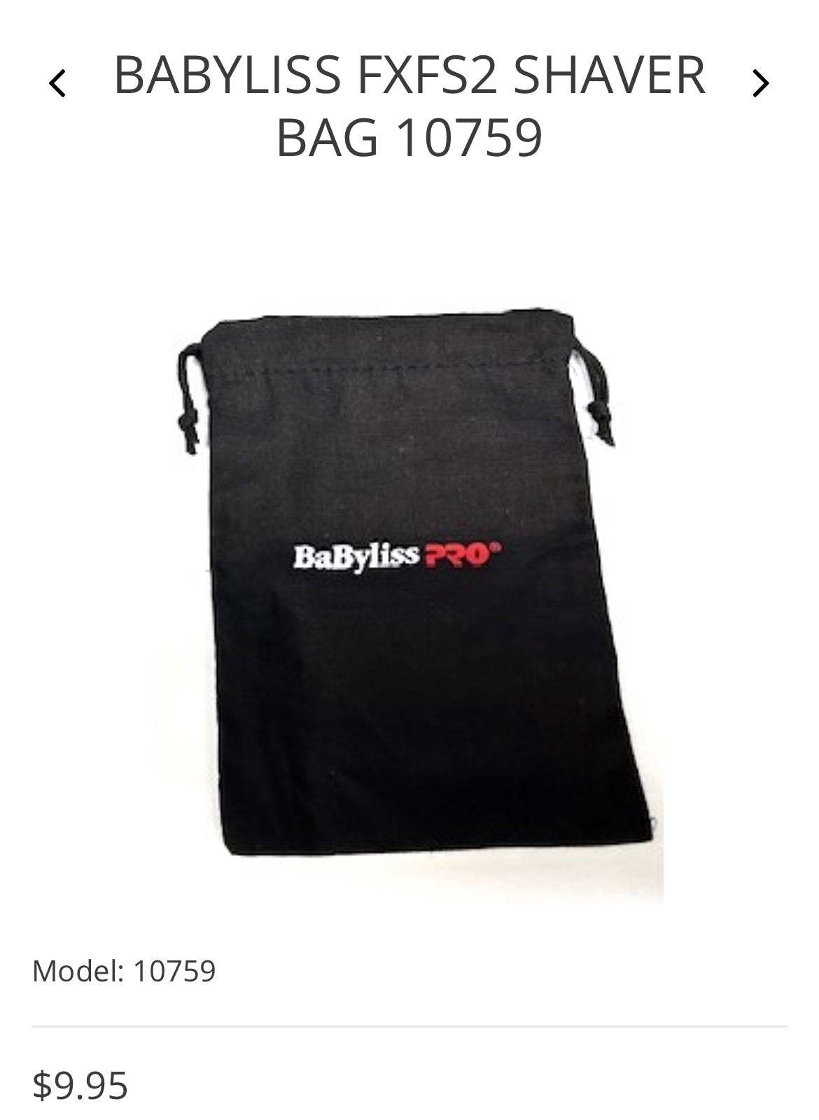 BaBylissPRO shaver bag