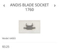 Andis blade socket