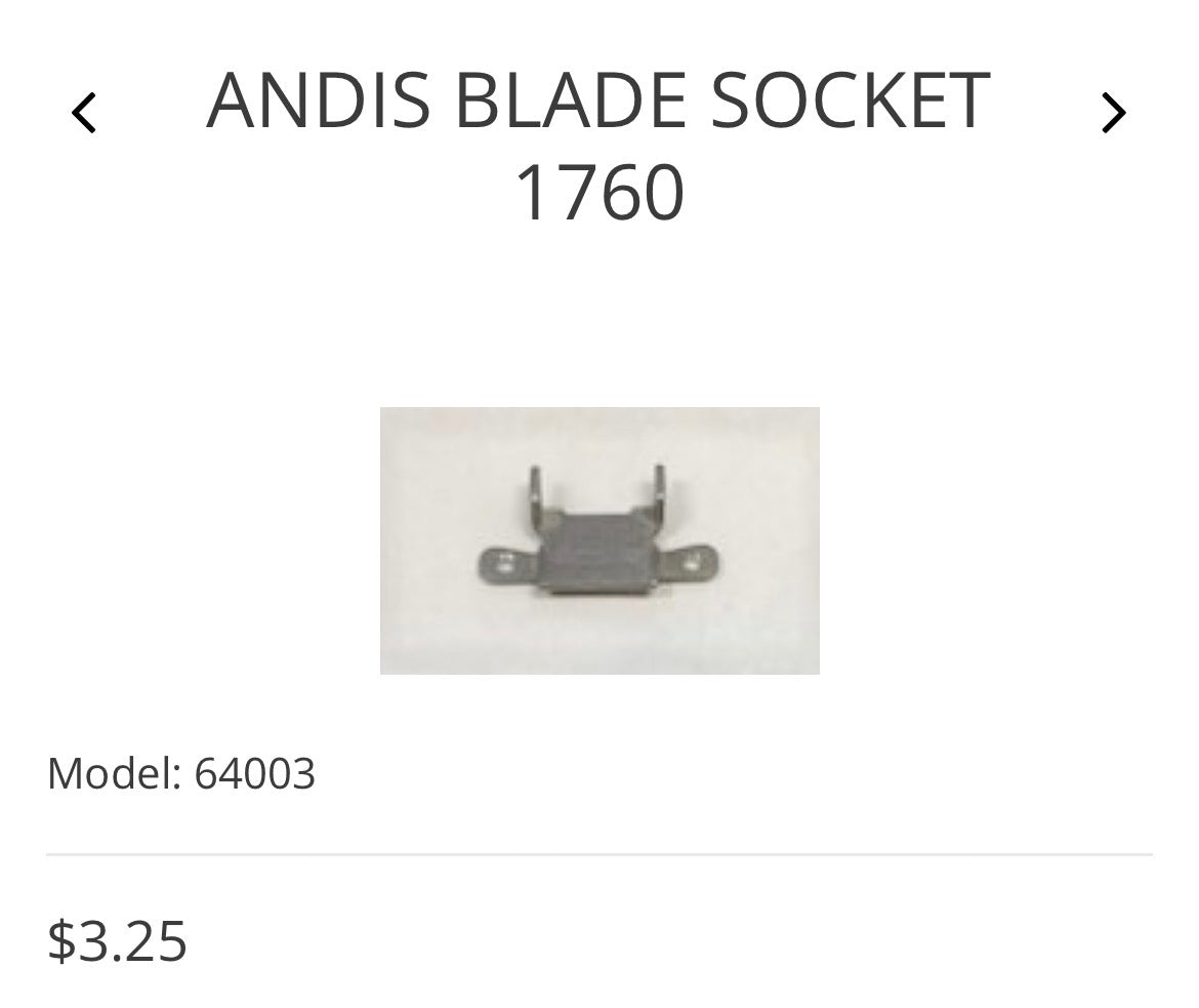 Andis blade socket