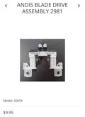 Andis blade drive assembly 2981