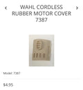 Wahl cordless Rubber motor cover 7387