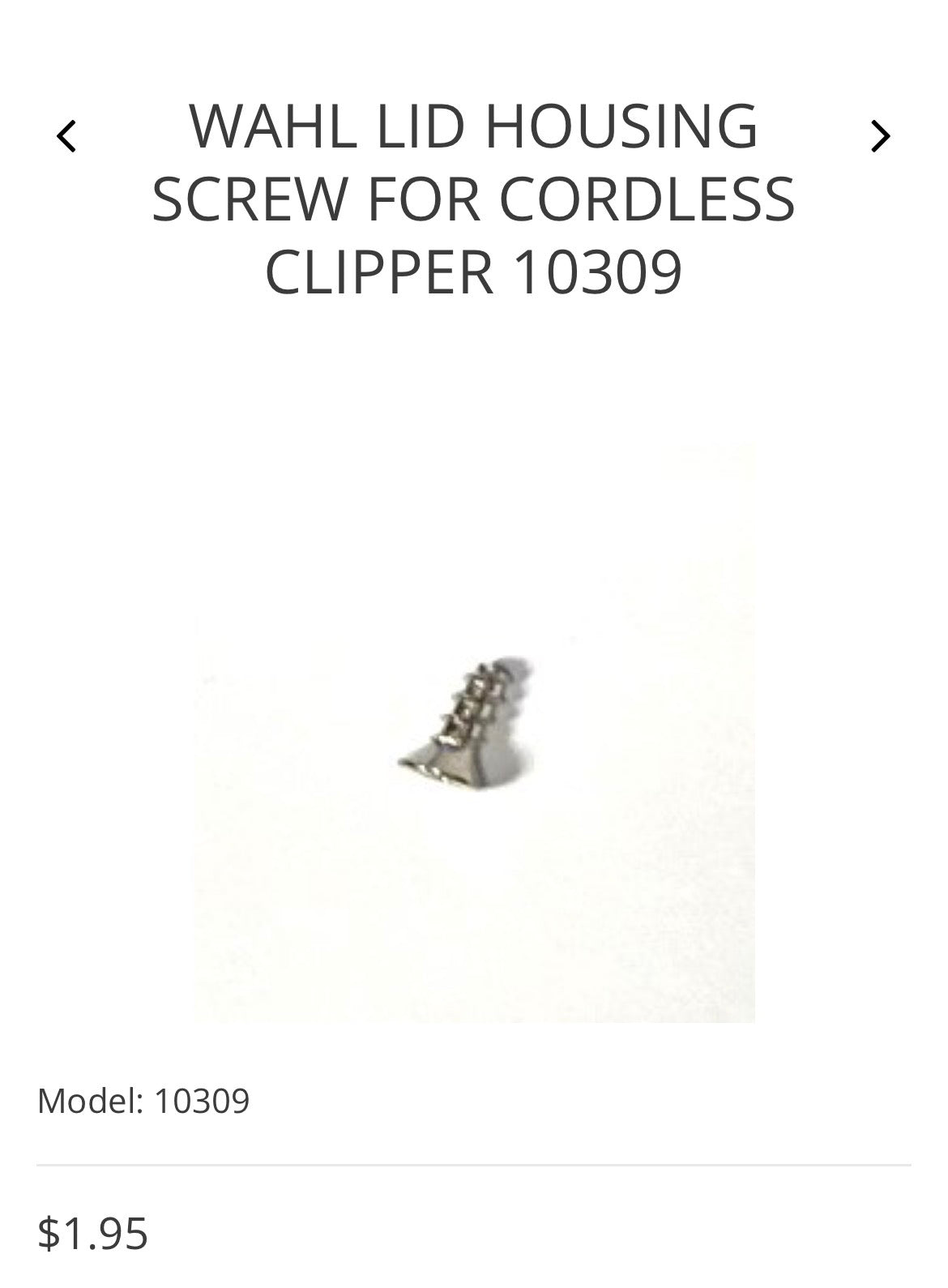 Wahl screw