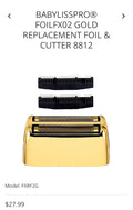 BaBylissPRO replacement foil gold shaver
