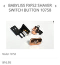 BaBylissPRO FXFS2 shaver switch button 10758